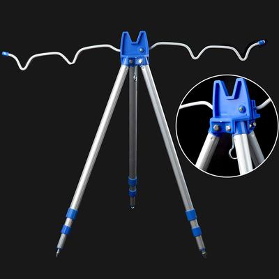 Fishing Rods Tripod Telescopic Stand Rest Tackle for Sea Beach Coarse Shore Pier