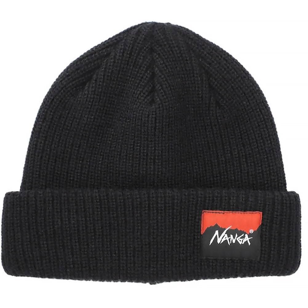 NANGA Box Logo Bulky Beanie N25323C059A Black Free