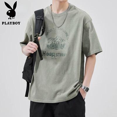 Men's Pure Cotton Printed Short Sleeve T-shirt