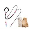 Soft Foam Padded Handle Anti Waist Hands Free Adjustable 360 Swivel Walking Double Dog Leash For(2 Dogs)