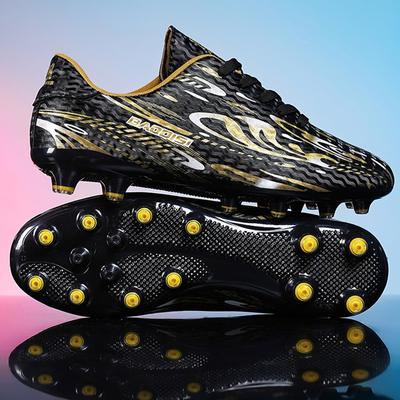 31-44 Kinder Herren Große Größe Fußballschuhe Low Top Lange Spikes Outdoor Anti-Rutsch Professionelles Training Fußballschuhe