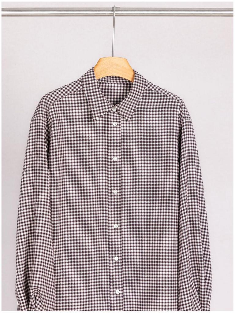 2025 New Women's Korean-Style Plaid Brushed Shirt - Loose Fit