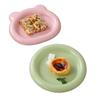 Cute Cat Food Dish Little Bear Dog Plate Colorful Kitten Bowl  for Puppy Cat
