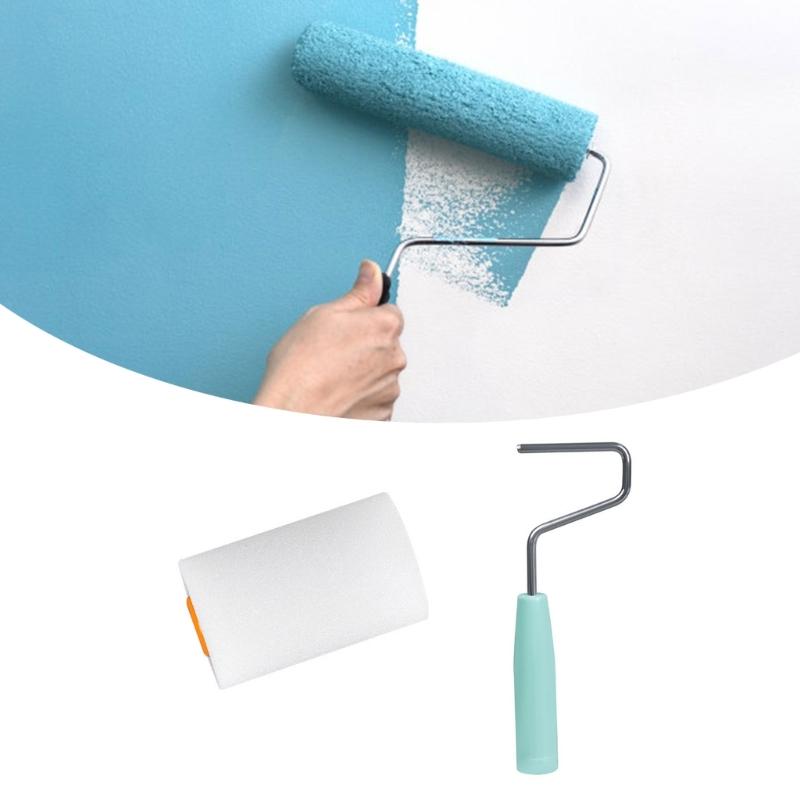 Practical 2Inch Drywall Texture Rollers With Sturdy Frame Portable Accessory for Home Renovations Projects Supplies