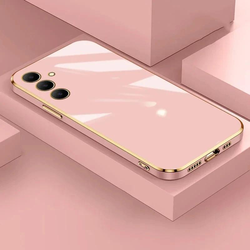 

Luxury Plating Case For Samsung Galaxy M54 M14 M32 M22 M13 M23 M33 M53 5G M12 A12 A22S A51 A72 A73 Soft Silicone Phone Cover Galaxy M54 5G