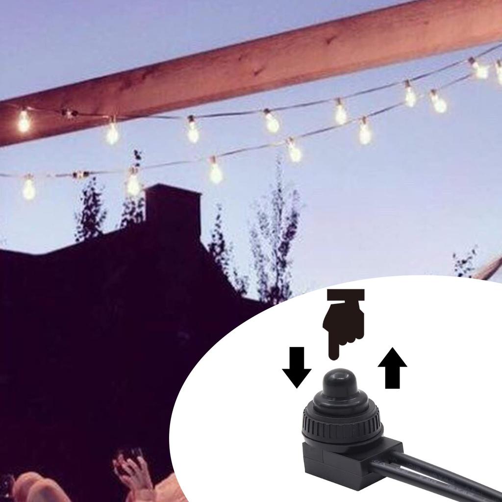 Biqing Motorcycle Steering Wheel Switch Control Push Button Switch, 7/8" 22mm Handlebar Mount Switch