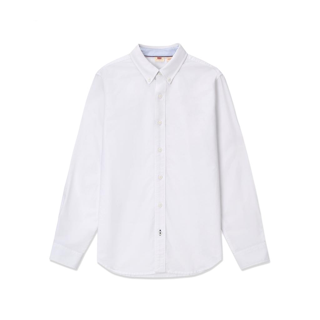 Levis FW24 Performance Warm Fleece Series Logo Embroidered Button Loose Long Sleeve Shirt Men shirts 0017V-0000