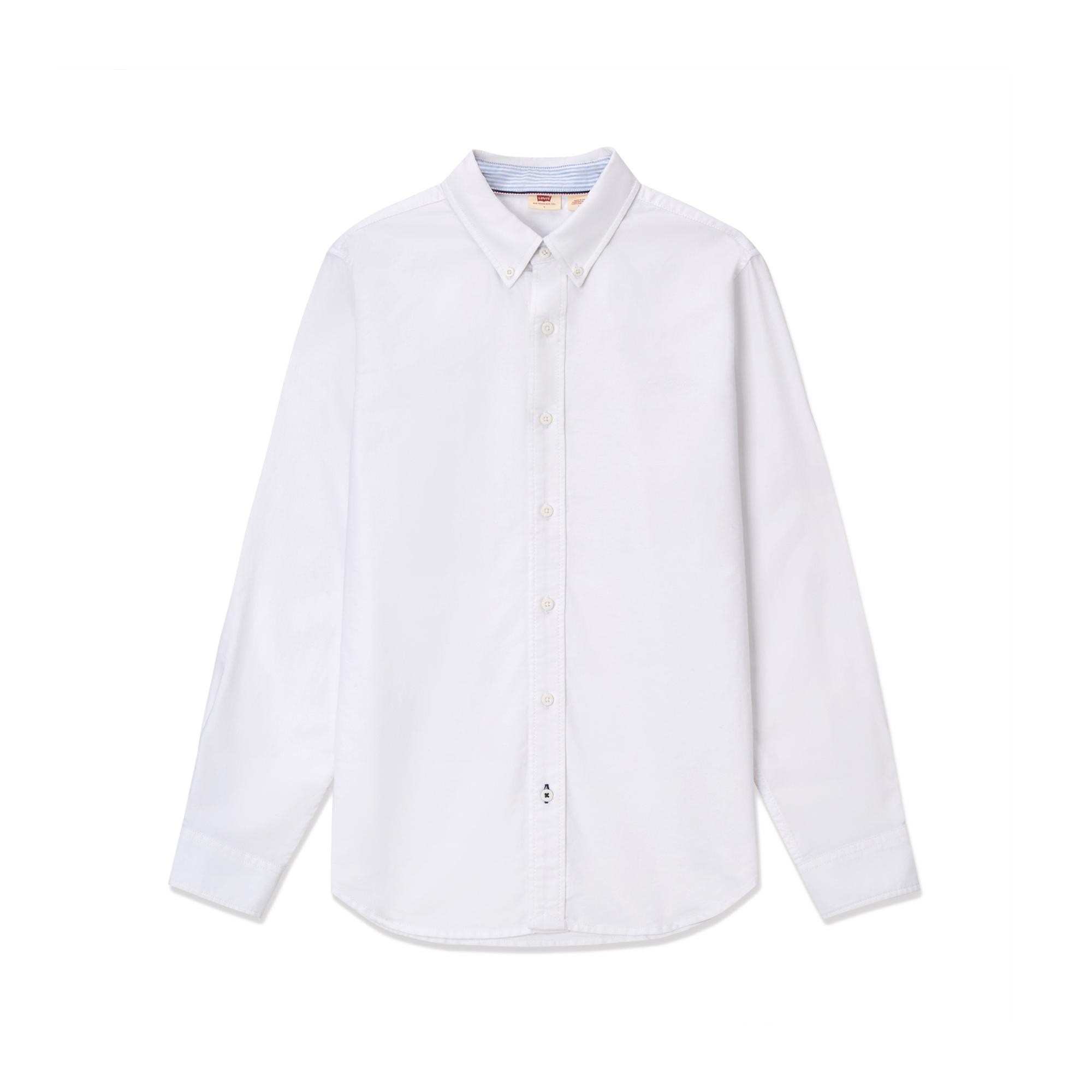 

Levis FW24 Performance Warm Fleece Series Вышитый логотип Пуговица Свободный Длинный рукав Мужские рубашки 0017V-0000 L