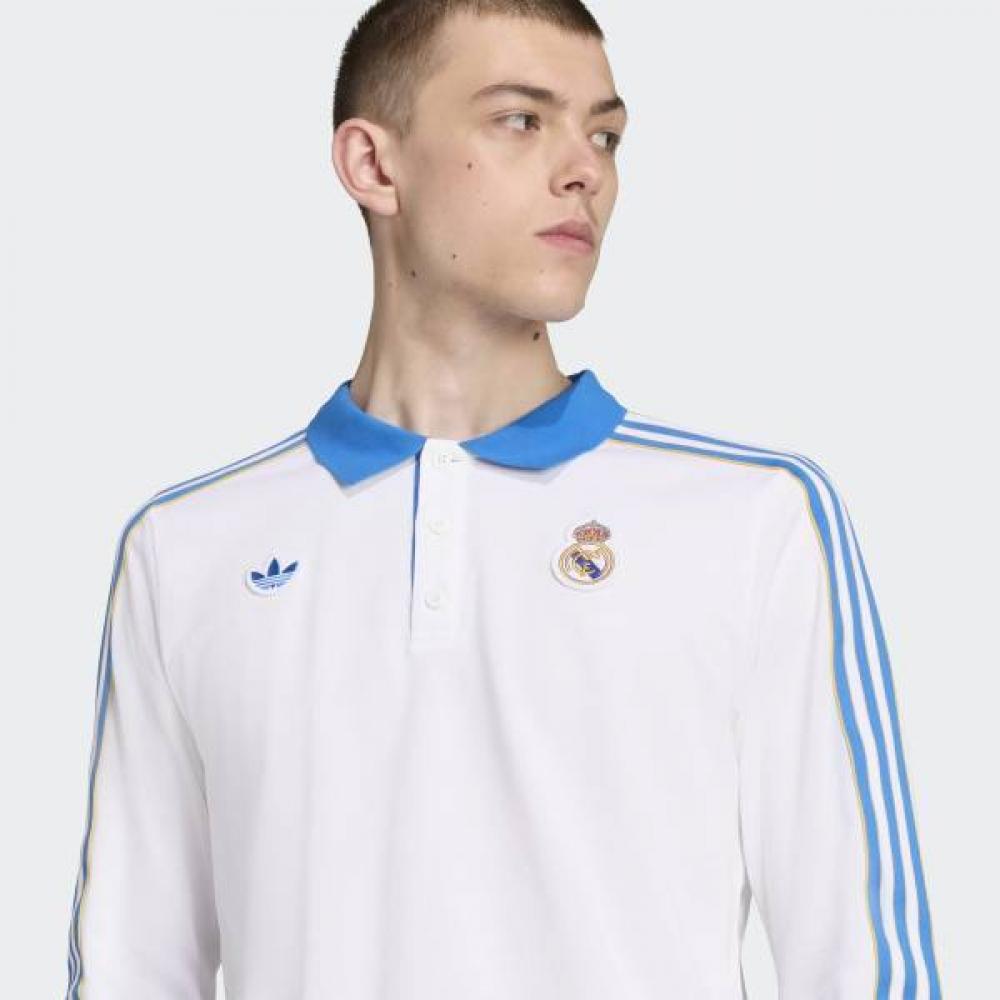 Adidas Real Madrid Terrace Icon Long Sleeve Polo