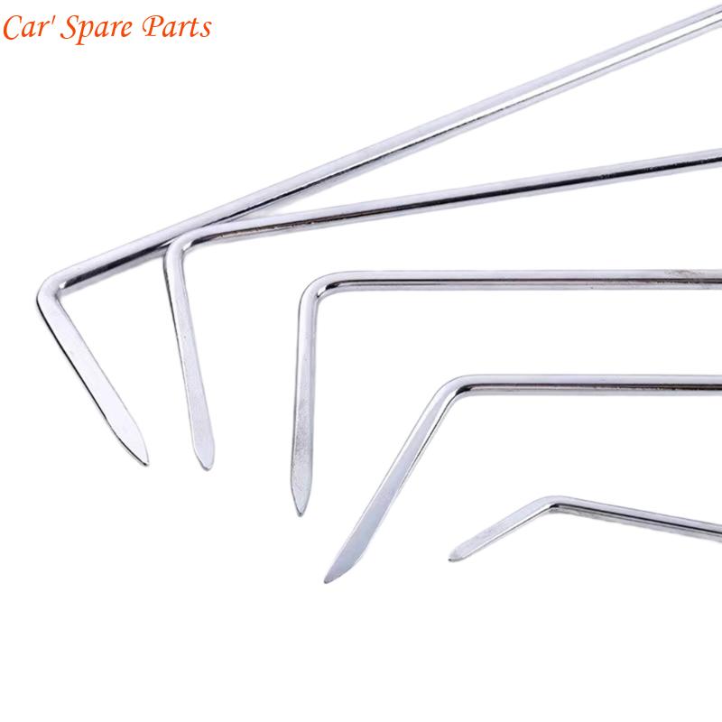 Y4UA 5pc Professional Dent Repair Rod Hook Removal Tool Door Dent Repair Tool Anti Slip Handle Car Dent Repair Hook