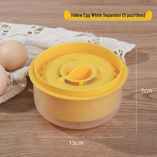 

Baby Egg Beater & Egg White Separator - Kitchen Gadget for Filtering Yolk & Whites жовтий
