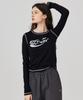 KITTY POTTERY Sporty Graphic Long Sleeve T-Shirt Ivory