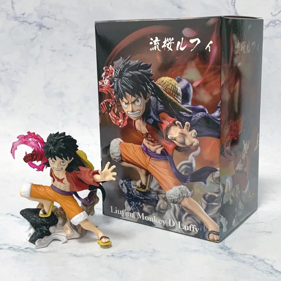 10cm One Piece Monkey D. Luffy Luffy Figures Battle Style Action Figures Anime Collection PVC Model Doll Toys Kid Birthday Gifts