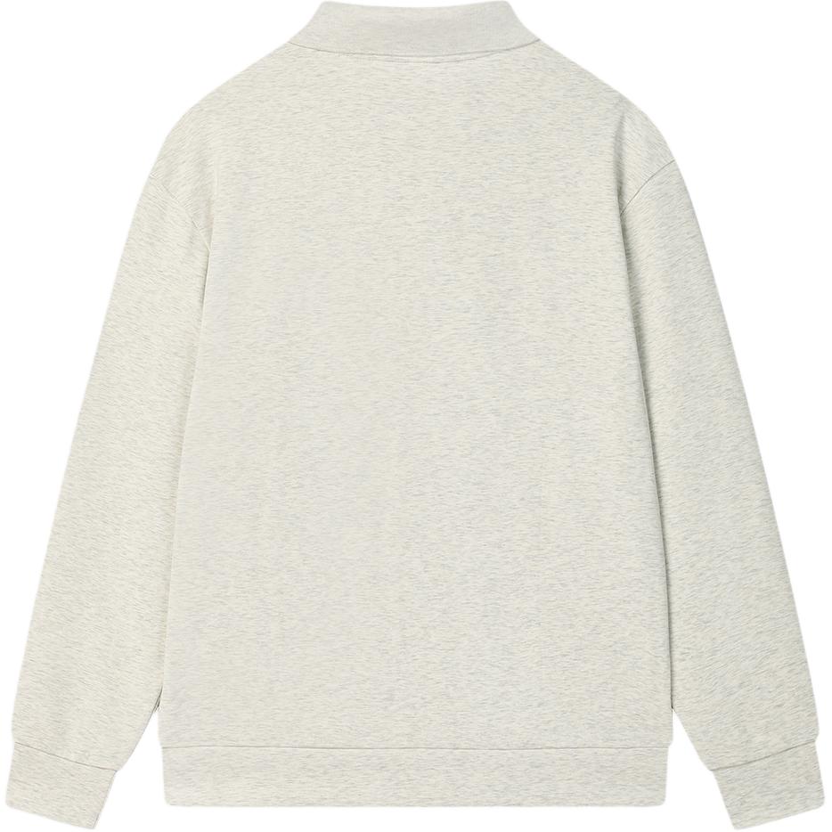 FILA Milano Series Fashion Soft Casual Long Sleeve Polo Shirt Men tops Off-White F11M515206F-LK