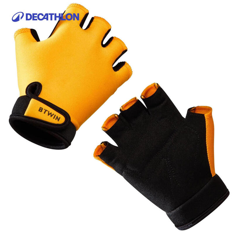 Decathlon Kids  Thin Half-Finger Cycling Gloves Kids