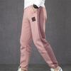 Jordan Comes With Fleece Lined Thermal Cuffed Vintage Color Block Pants With Straight Fit Knitted Sweatpants Men's Pink CT6334-606