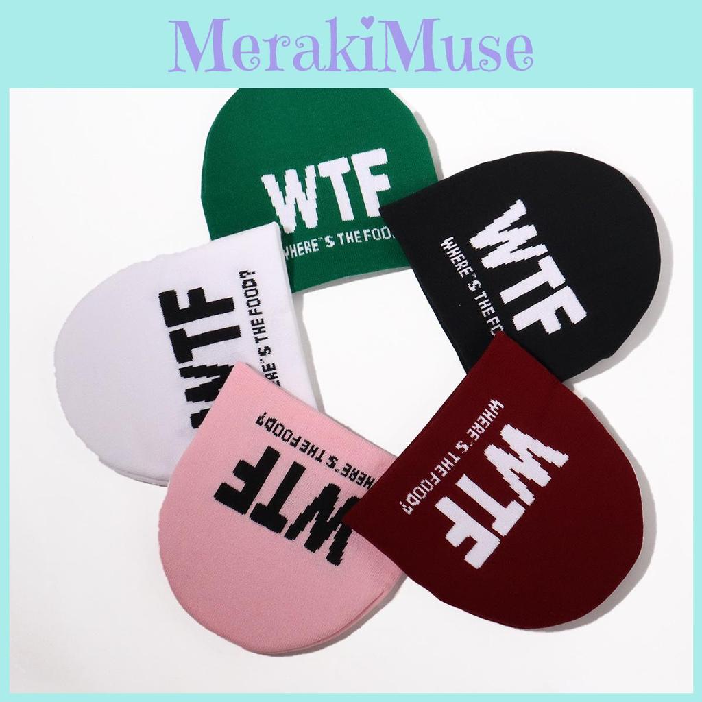 Knit Hat For Men Women Warm Beanie With Alphabet Letters For Streetwear Fashion