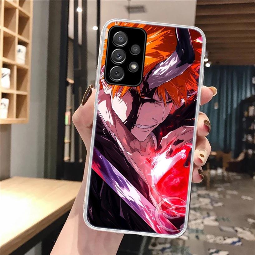 Kurosaki Ichigo Bleach Soft Phone Case For Samsung Galaxy A52 A42 A32 A12 A22 A51 A50S A30S A20S A10S A71 A41 A31 A21S A40 A20E