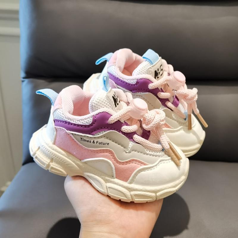 

Детские кроссовки Дышащая обувь для девочек Осенняя обувь для папы для мальчиков 19