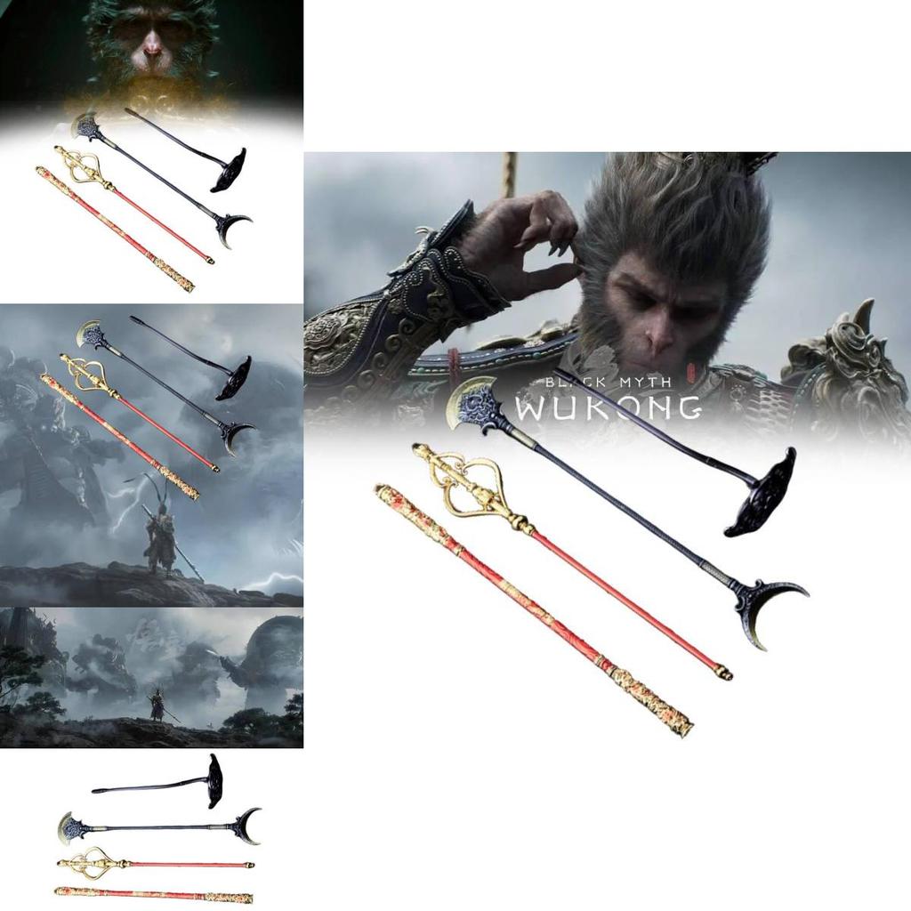 Exquisite Sun Wukong Metal Staff Collectible From Journey To The West Anime Series