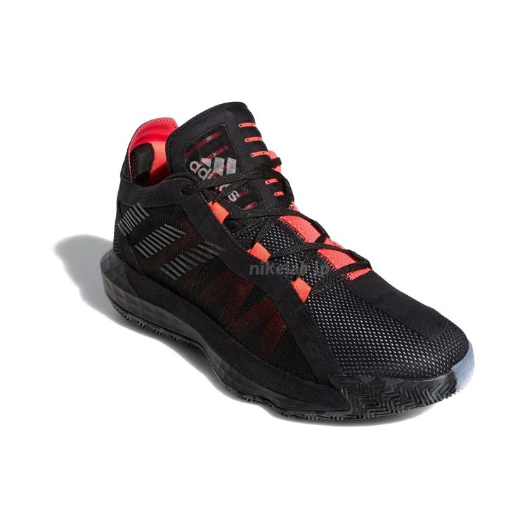 adidas Dame 6 GCA 'Ruthless' (Unisex) Basketballschuhe Core Black / Core Black / Shock Red EF9875