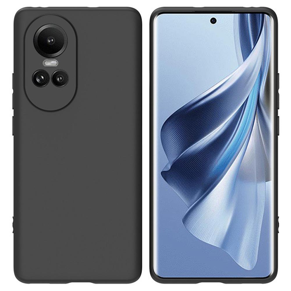 

For Oppo Reno10 5G (Global)/Reno10 Pro 5G (Global) TPU Case Matte Soft Phone Cover (Precise Lens Cutouts) Black