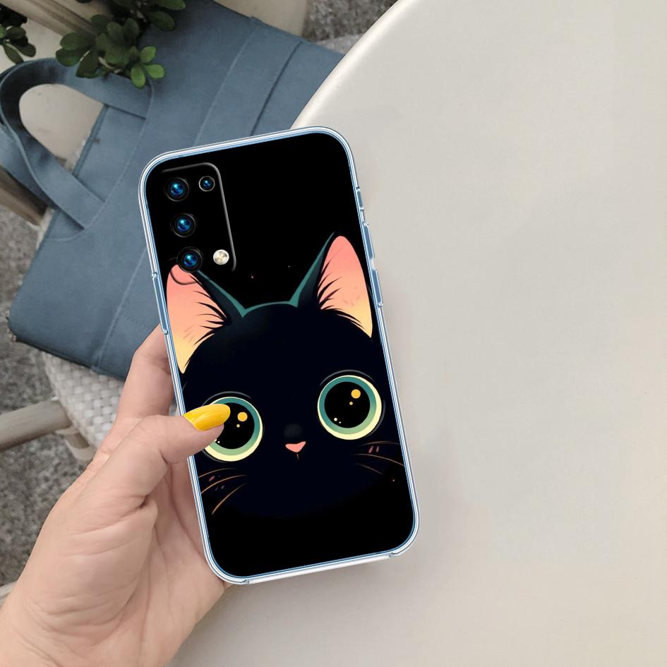 FM15 Cat Kitten Meow Soft Shell Transparent Phone Case for Samsung Galaxy A04 A04S A14 A23 A34 A54 M23 M33 M52 M53