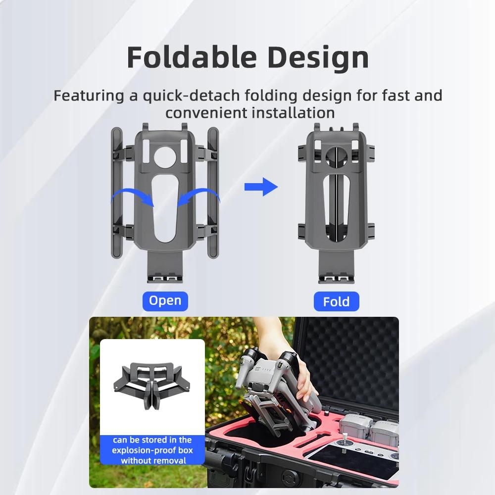 BRDRC Landing Gear For DJI Air 3/Air 3S Drone Extender Height Foot Support Protector Stand Foldable Legs Protector Feet Stand