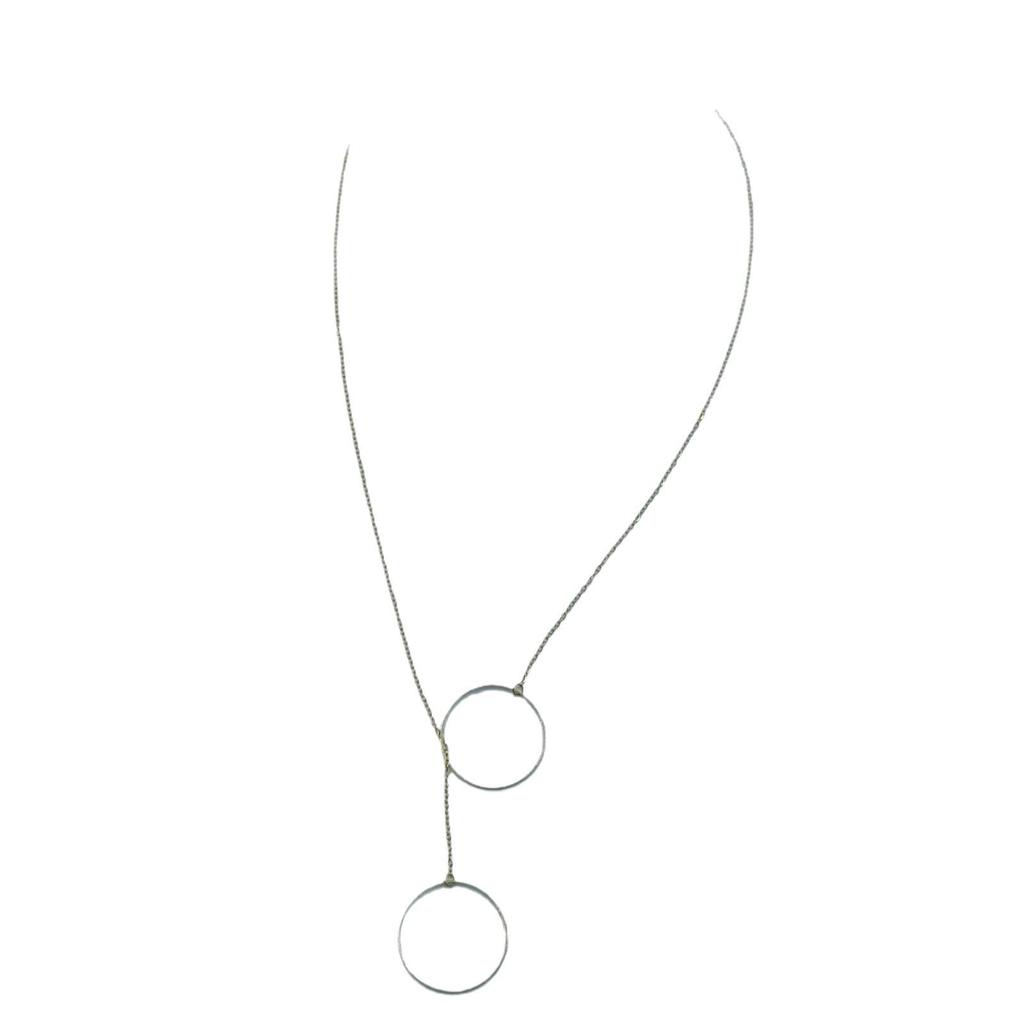 Heißverkaufendes Europäisches & Amerikanisches Mode Y-Halskette: Großes Kreis-Lasso-Design für Damen