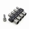 Conjunto de 14 peças de bits de soquete sextavado, pontas de chave de fenda elétricas, kit de ferramentas pneumáticas, conjunto de chaves de soquete de aço cromo vanádio