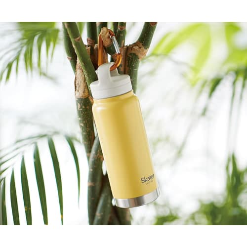 [Exclusive To .co.jp] Stainless Steel Water Bottle with Handle, Screw Type, 500ml Disney Winnie the Pooh Silhouette Skater (Skater) Thermal/Cold Mug B