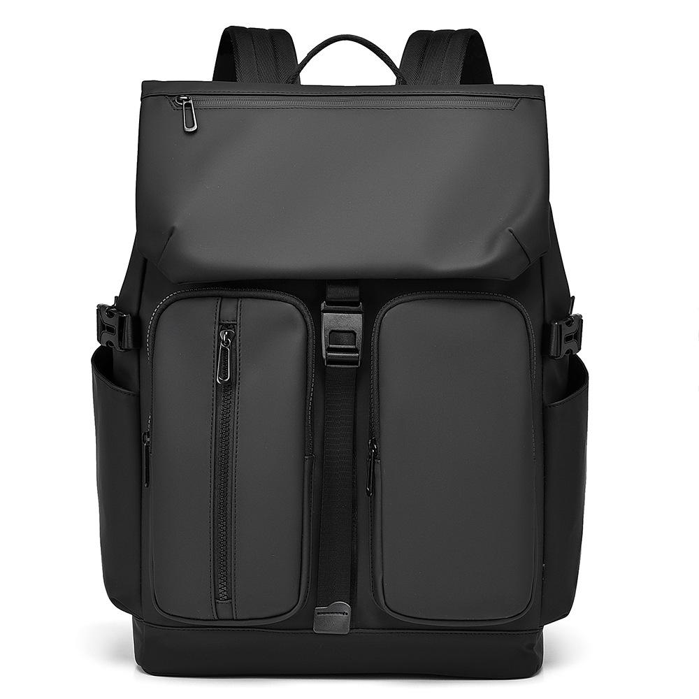 Men's Water-Resistant Casual Backpack - Large Capacity, Double Pocket, Multifunctional, Lightweight Fashion Laptop Bag