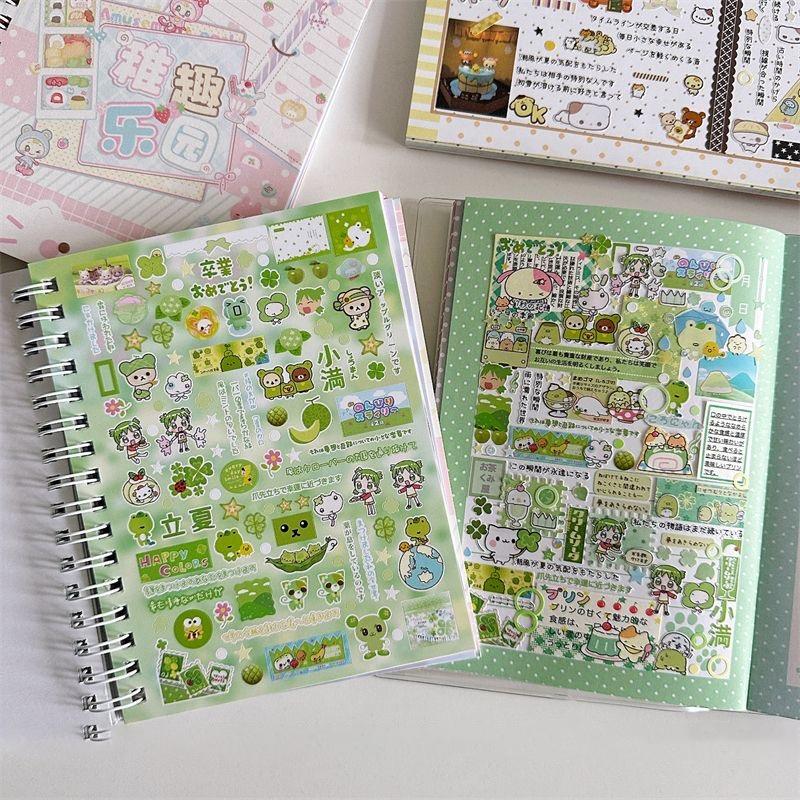 32-page Sticker Book Japanese Cute Childish Fun Paradise Sticker Book Cute Little Things Touch Film Matte Film Sticker Book Gift