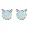 Delicate Earrings S925 Pearl Kittens Colorful Cat Gift
