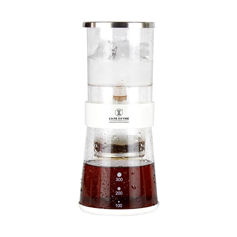 Ice Drip Coffee Maker with High Borosilicate Glass - Cold Brew Pot for Commercial and Household Use