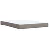 Vidaxl Letto Continentale Con Materasso, Taupe, Tessuto, 140X190 Cm