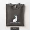 Follow the White Rabbit Shirt and Kids Tshirt, Minimalist Rabbit Graphic Tee, Comfort Colors Unisex Cotton