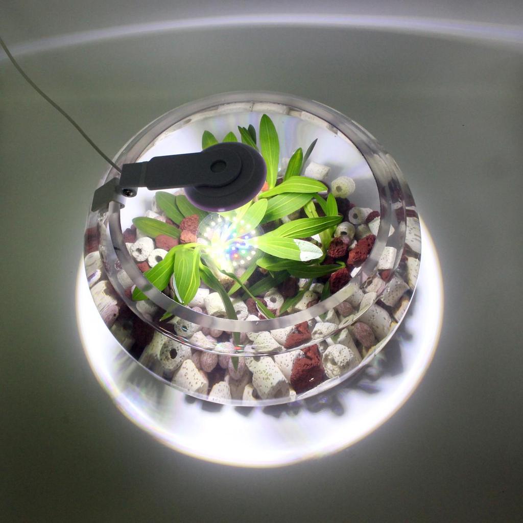 Round Waterproof LED Fish Tank Light for Aquatic Plants and Color Enhancement
