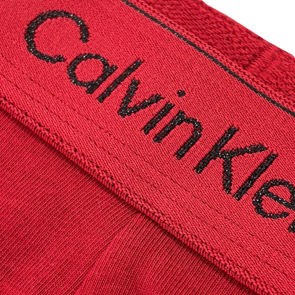 Calvin Klein Boxer Summer Size L Briefs, Low-Rise, Underwear, Men's, 3-Pack, Cotton, Black/Red, [Used]