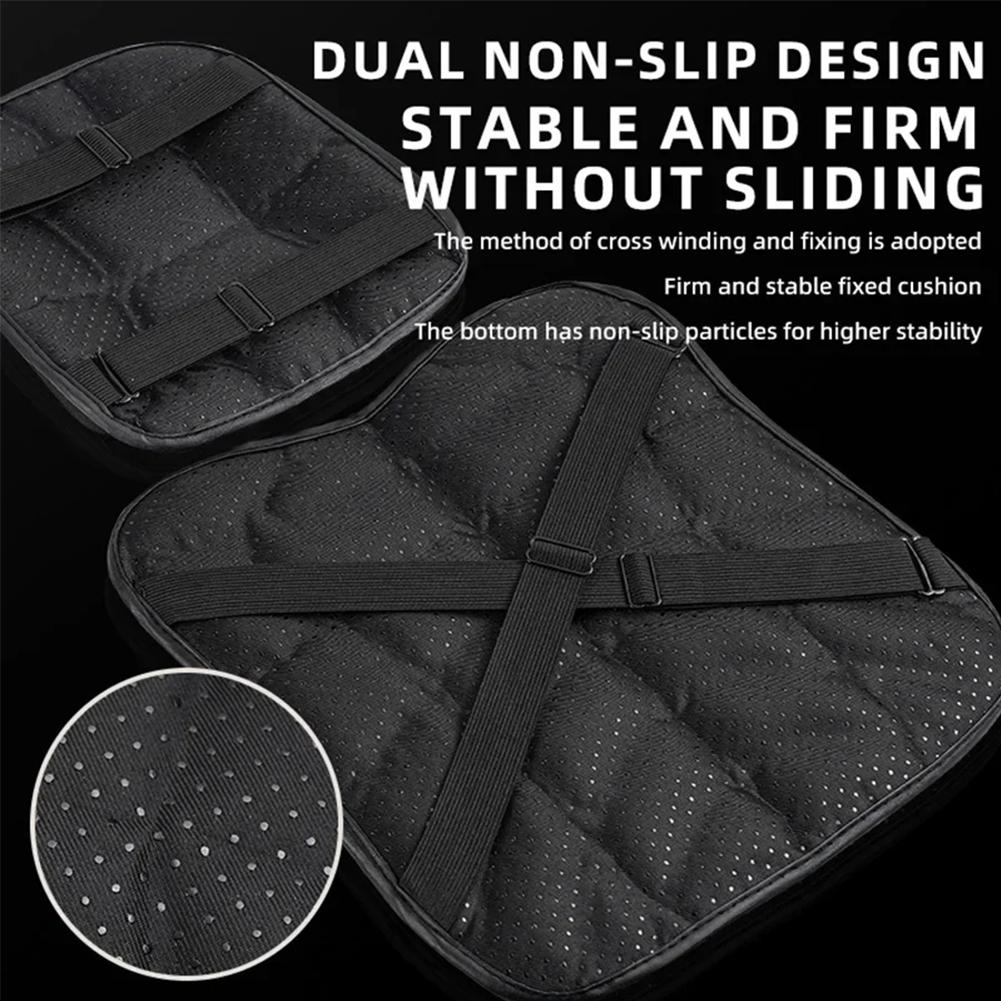 2 st/set Motorcykel Passar Sitsdyna 3D Komfort Gelkudde Passar Sits Andningsbar Universell Stötdämpande Passar Sitsöverdrag