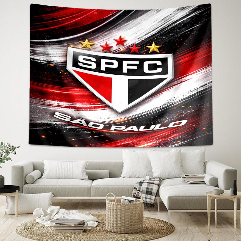 1pc São Paulo FC Logo Tapestry, Living Room, Bedroom, Office, Party Decor, Ideal Festive Gift