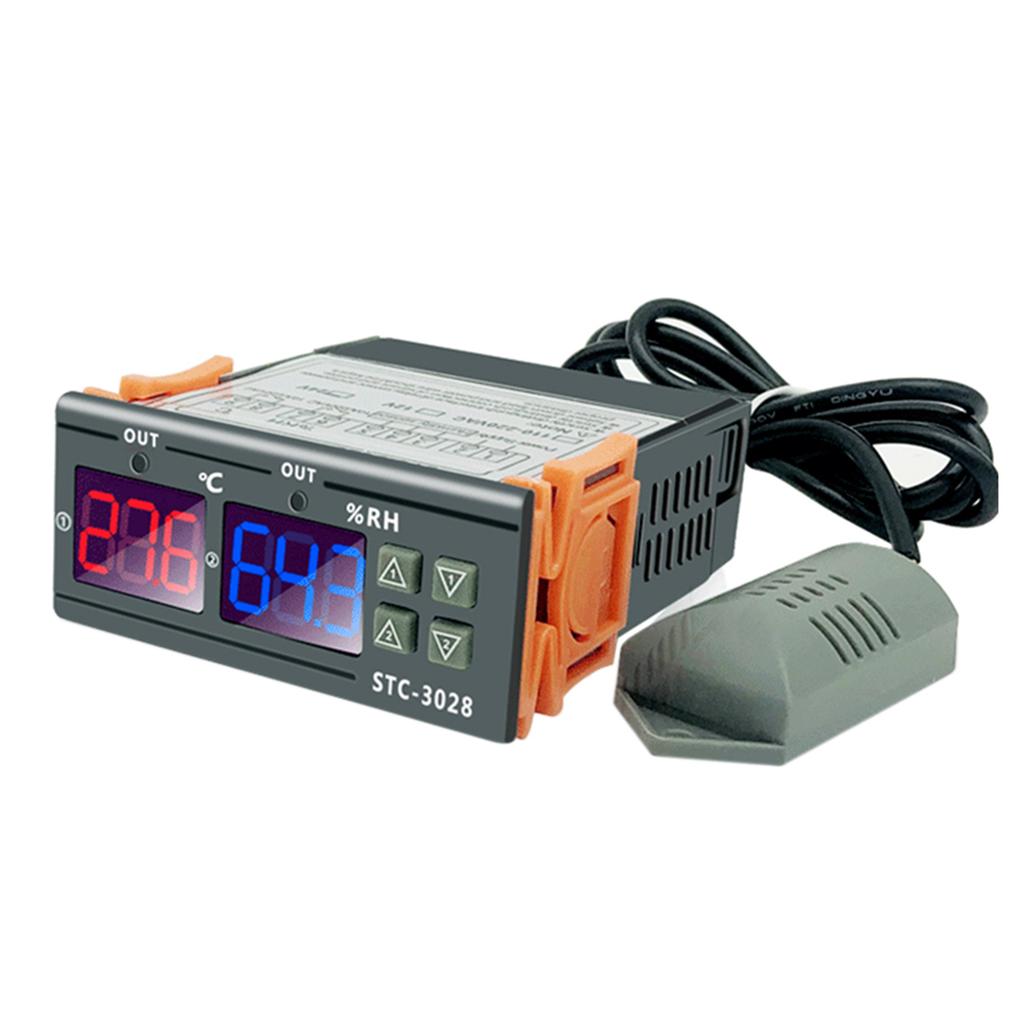 STC 3028 Digital Temperature Humidity Controller Meter Intelligent Thermostat Humidistat Thermometer Hygrometer for