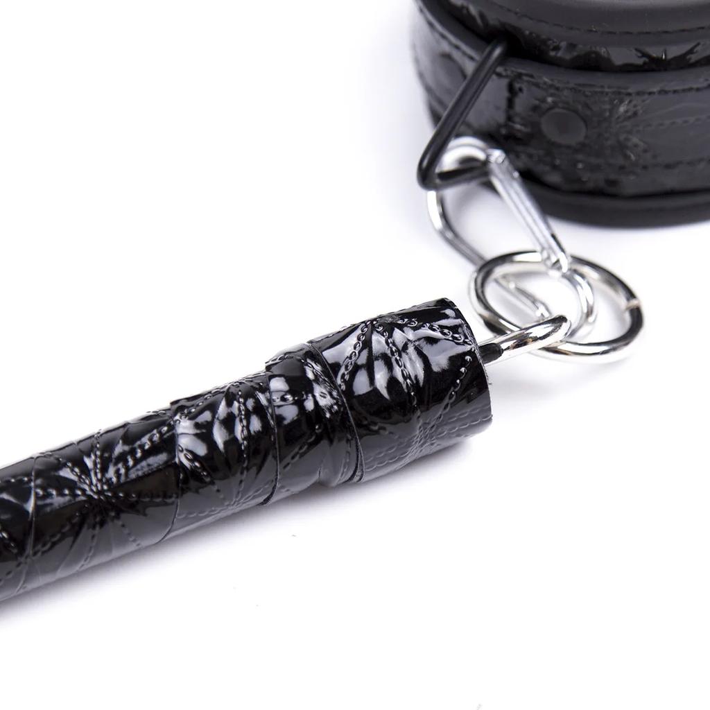 Stainless Steel Metal PU Leather Open Leg Bar Bondage For Handcuffs Wrist Ankle Restraint Accessory Erotic Sex Toy