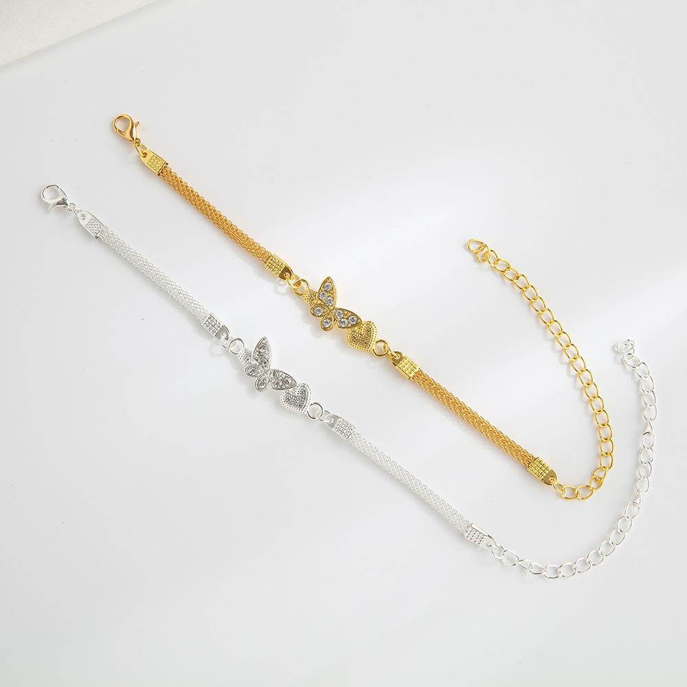 Bracelet High Quality Couple Bracelets Heart Charm Jewelry Shiny Lover Jewelry Gift For Gift Valentine'S Day Special Occasions