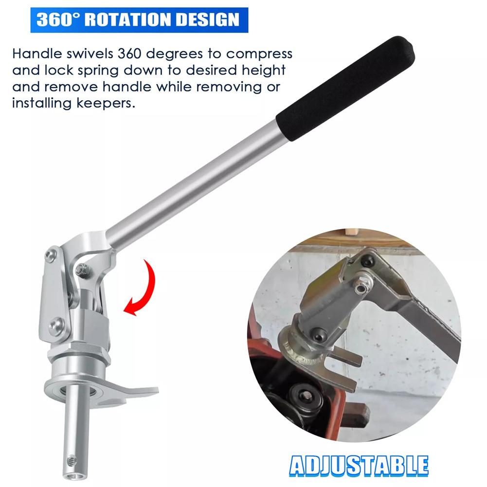 66784 Stud Mount Valve Spring Compressor Remove And Install Valve Spring Tool With Ergonomic Handle For 3/8" 7/16" Rocker Studs