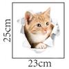 Yousheng Lovely Cat Toilet Lid Wall Sticker Fashion Home Art