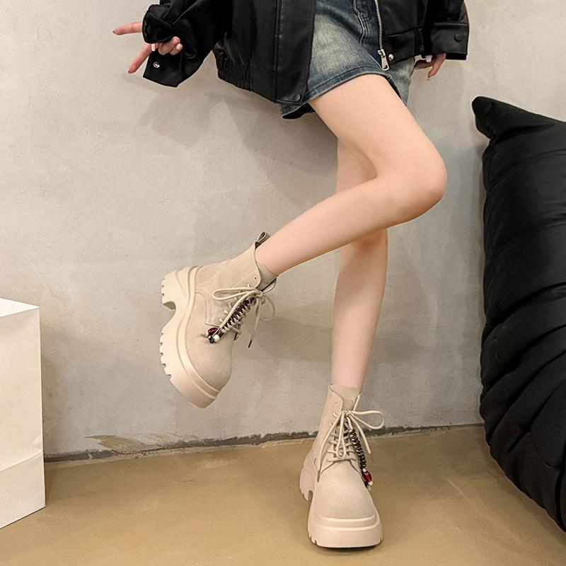 Fashion Fashionable and Versatile Flats Platform Women Ankle Boots Shoes Woman Winter 2025 Fashion Running Walking Comfort Boots