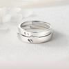 2Pcs Kiss Matching Ring Couple Friendship Lover Pair Ring Adjustable Rings Set Lovers Ring Jewelry Gift for Women Men