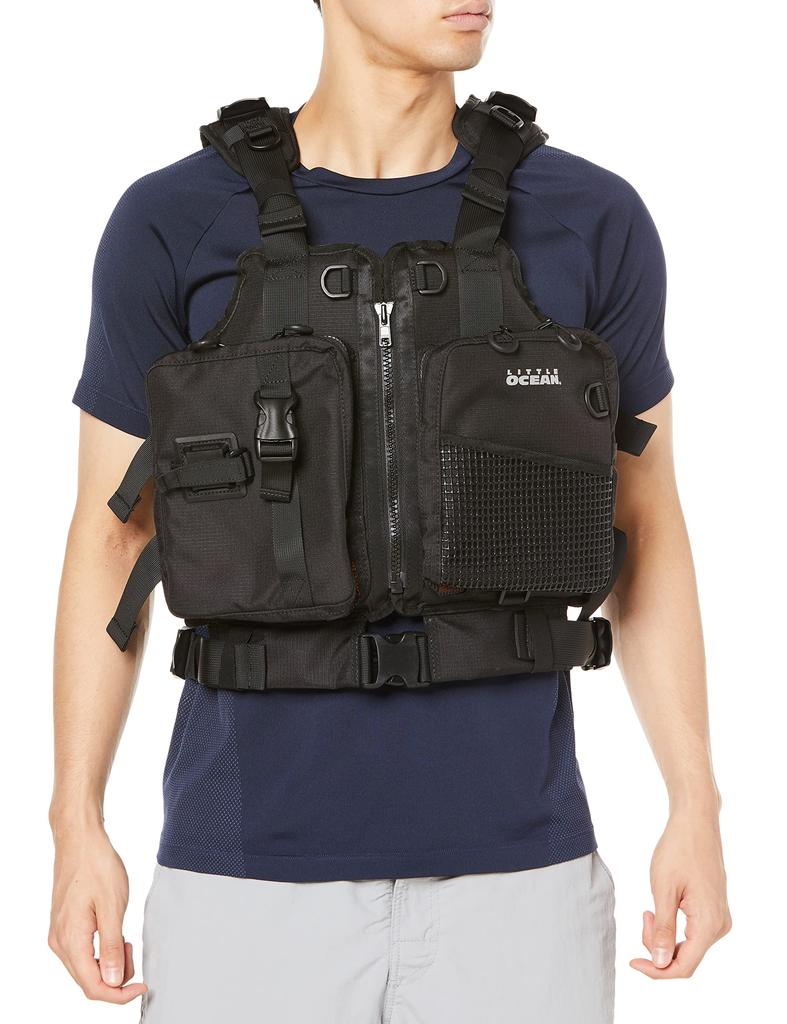 LITTLE PRESENTS Kayak Fishing PFD III Black Free PF-06