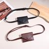 Elegant Leather Waist Belt Bag For Women Crossbody Waist Purse Fanny Pack Evening Clutch Mountaineering Bag Christmas Gifts